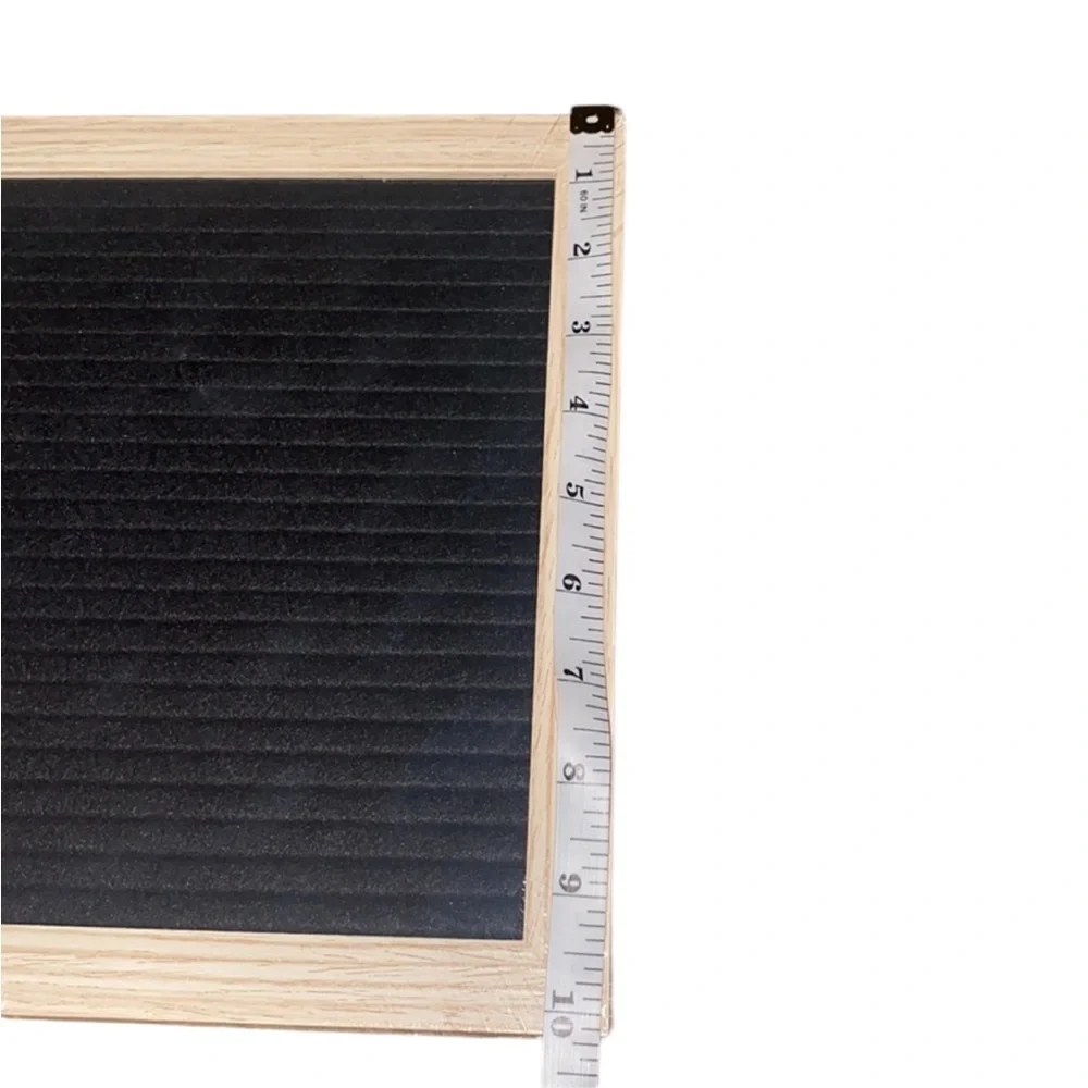 Black Felt Letter Board with Wooden Frame
